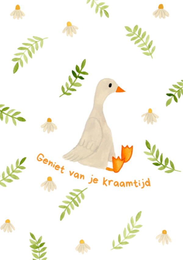 Kaart: Geniet van je kraamtijd!