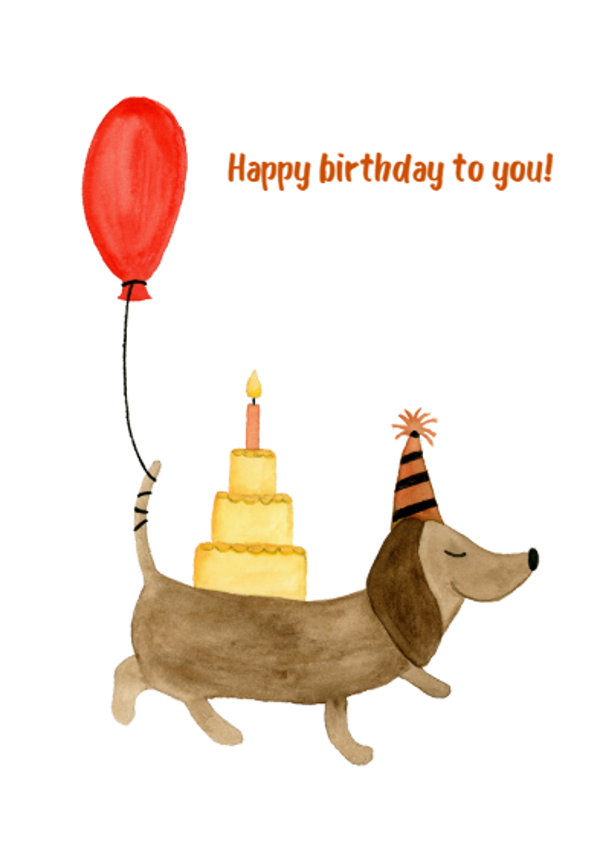 Kaart: Happy birthday to you!