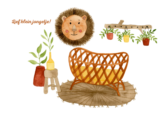 Kaart: Lief klein jongetje