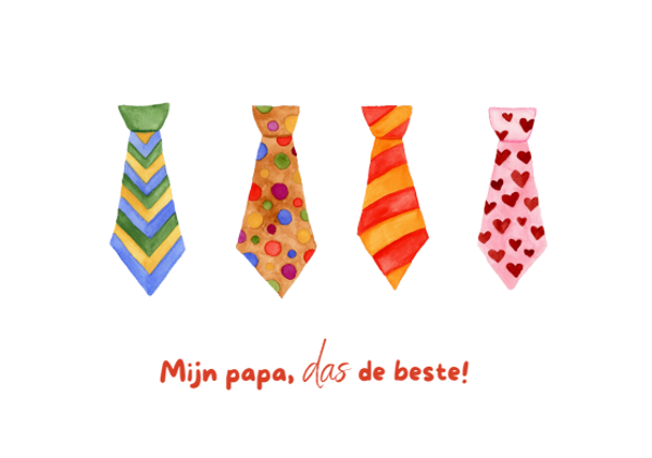Kaart: Mijn papa, das de beste!