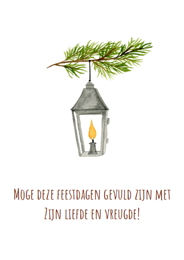 Kaartje: Kerstlantaarn