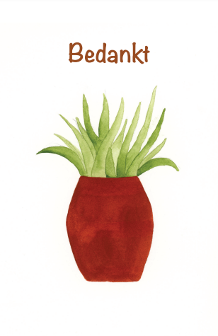 Klein kaartje: Bedankt