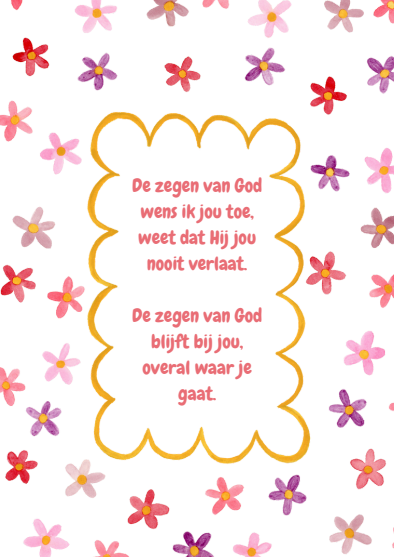 A4 poster: De zegen van God