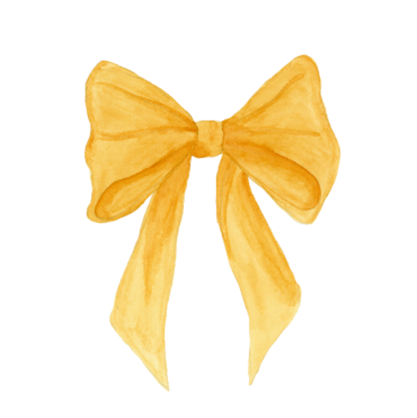 Sticker: Gouden strik