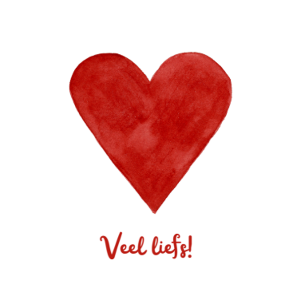 Sticker: Veel liefs!