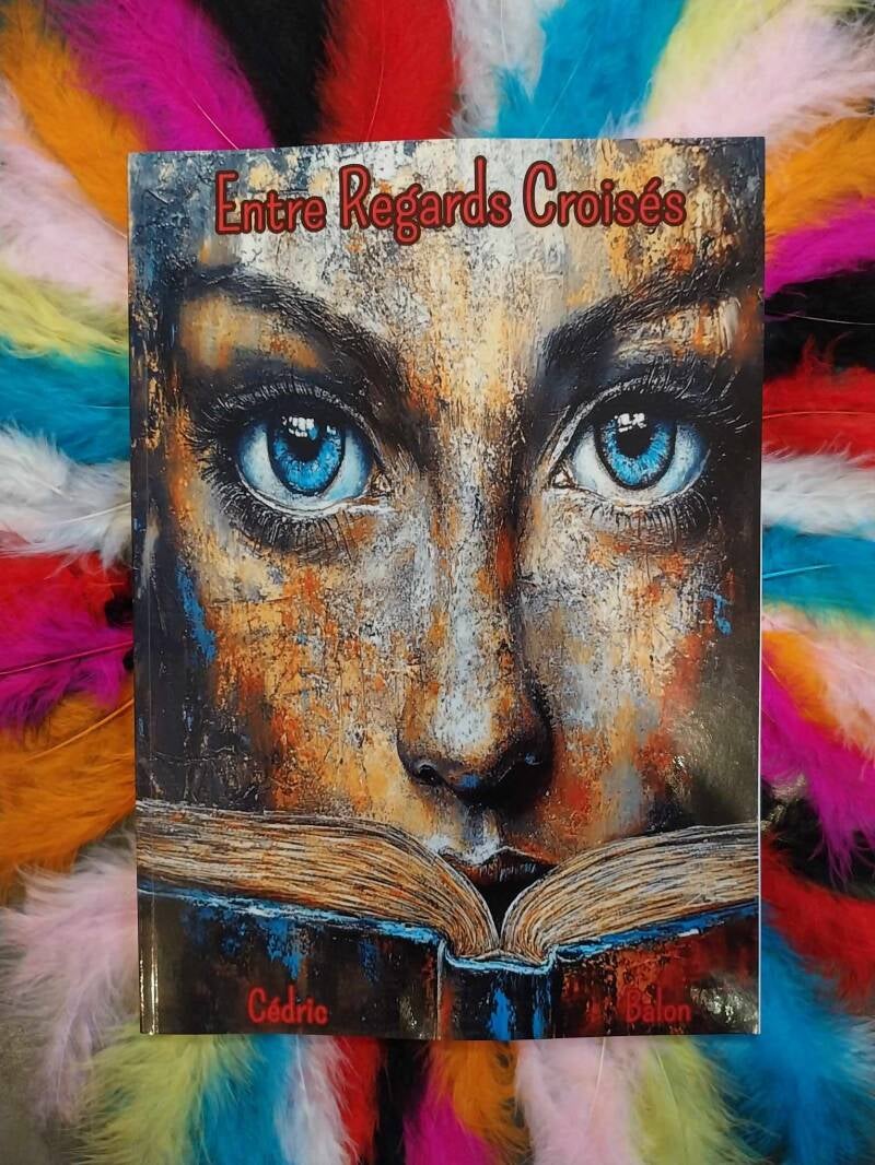 Illustration du livre Entre Regards Croisés (2024-2025) de l'auteur Hellébore. Un espace poétique interactif où les textes bruts rencontrent les réactions d'archétypes de la psyché humaine.