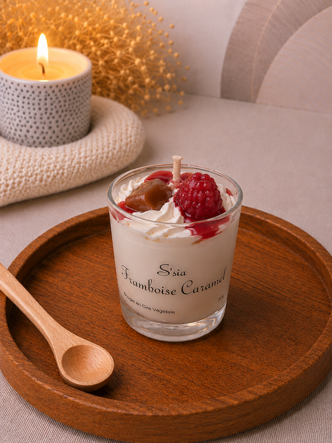 Mini Bougie Framboise Caramel