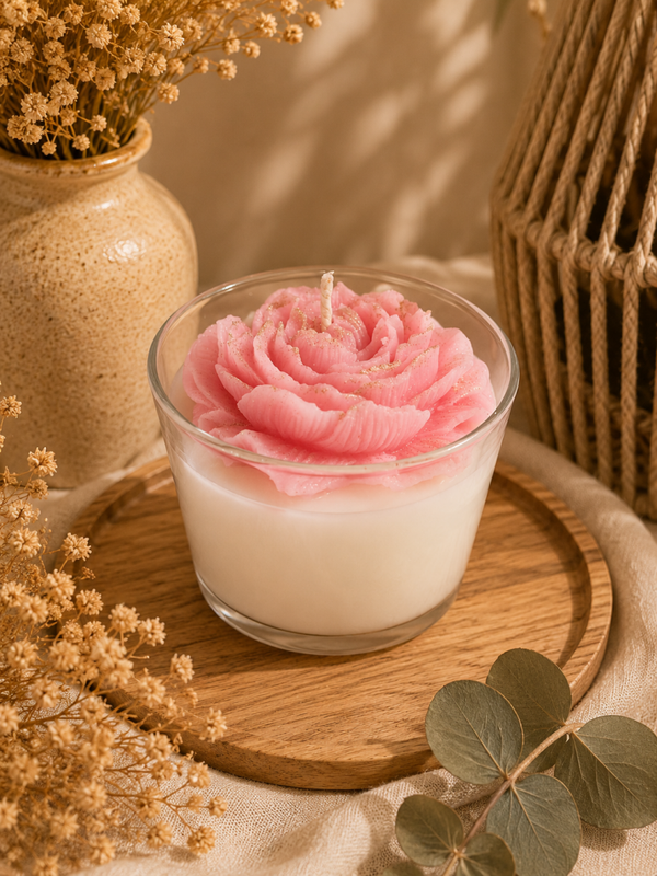 Bougie Pivoine Rose