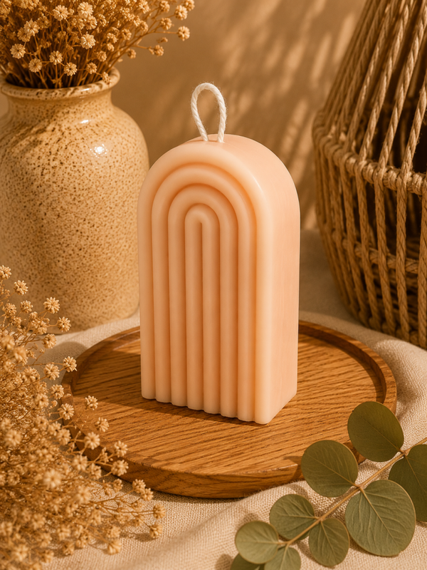 Bougie Rainbaw Orangée