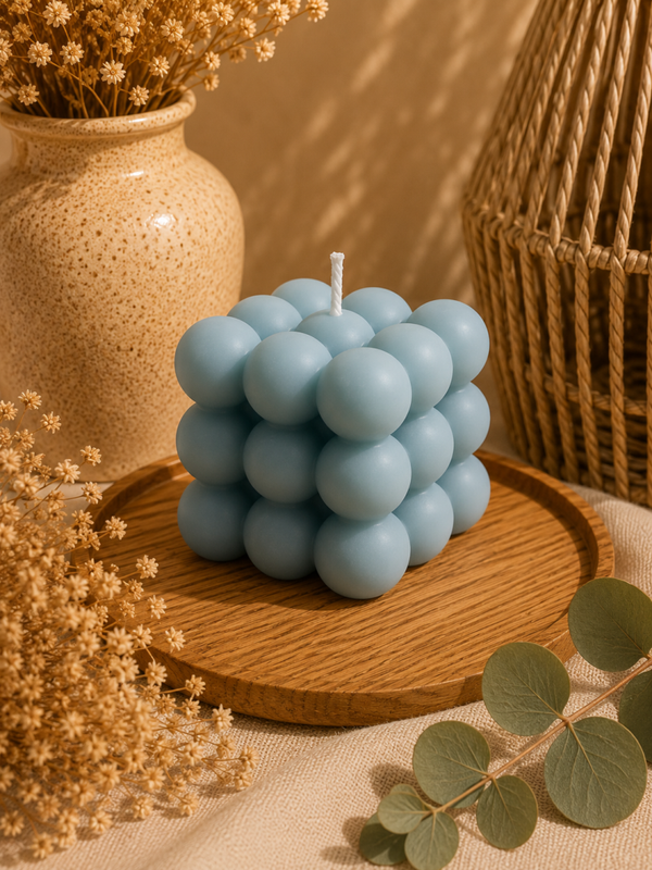 Bougie Bulle Bleue
