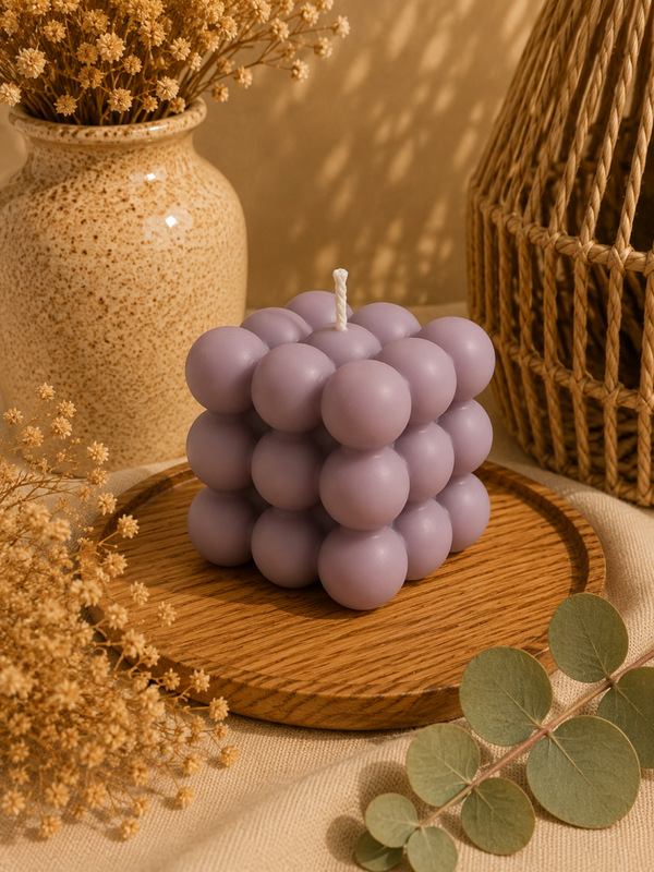 Bougie Bulle Violette