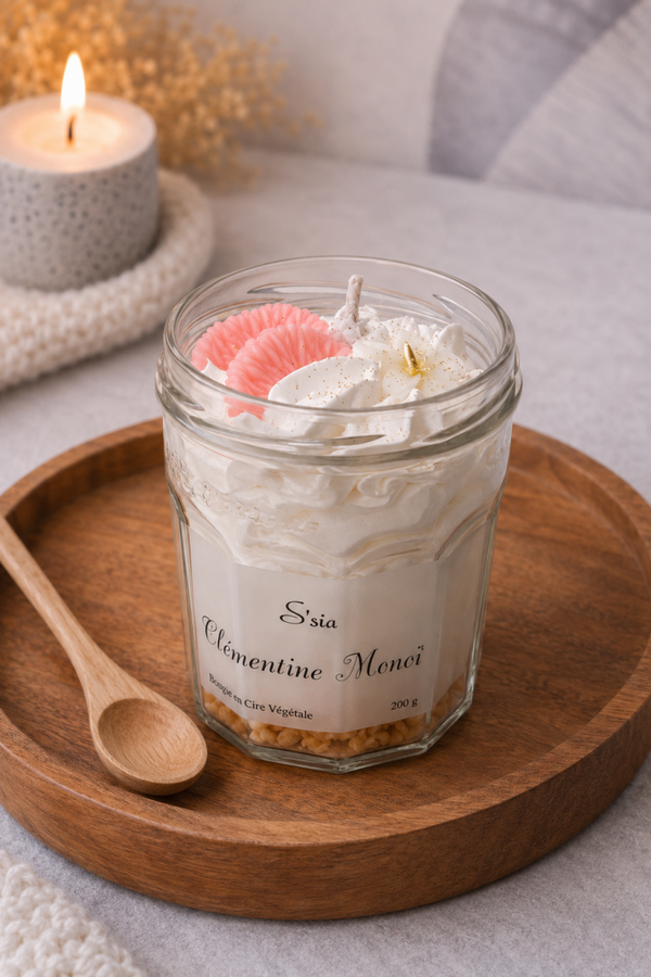 Bougie Clémentine Monoi