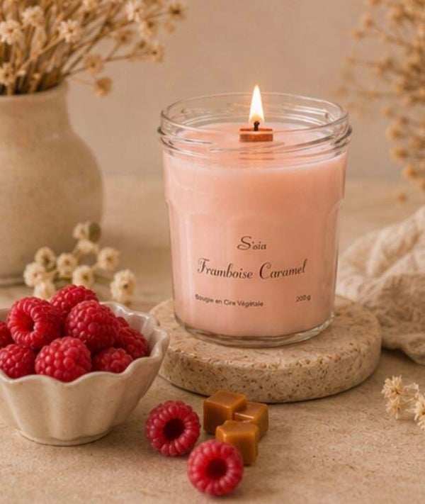 Bougie Framboise Caramel