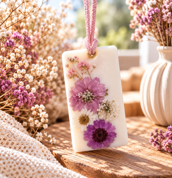 Suspension florale artisanale