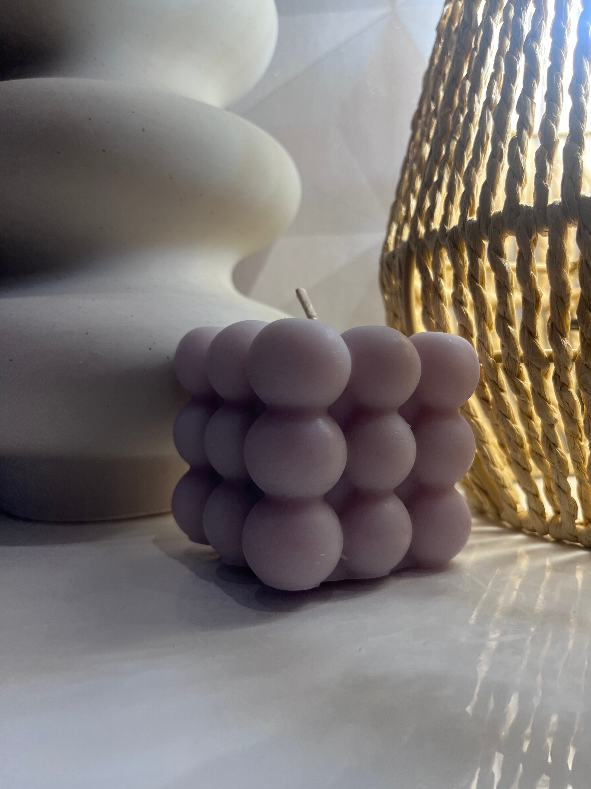 Bougie Bulle Violette
