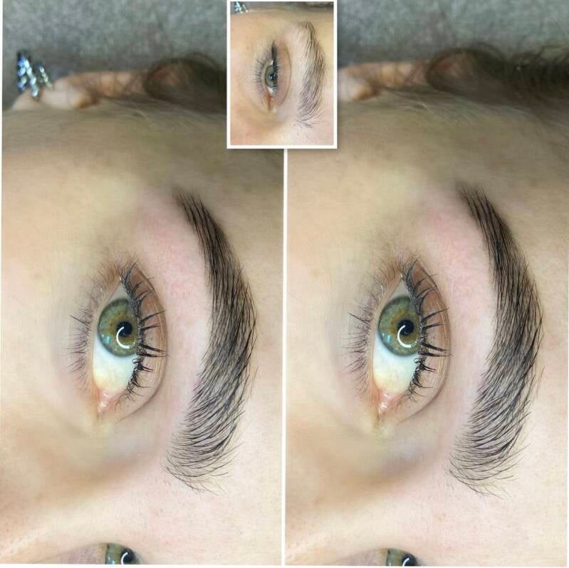 wenkbrauwen harsen en verven