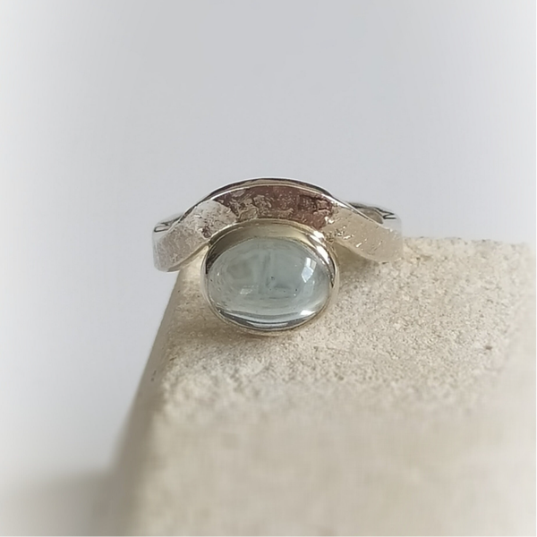 Bague aigue-marine