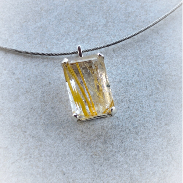 Pendentif Quartz Cheveux de Vénus