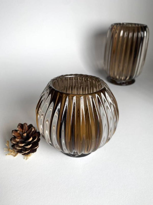 Smokey waxinelichthouder klein