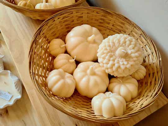 Pumpkin candles