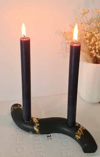 Wave candlestick black