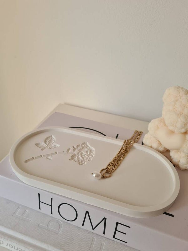Oval Rose tray