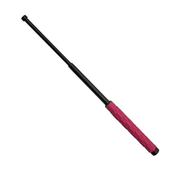 21” Pink Handle Collapsing Steel Baton