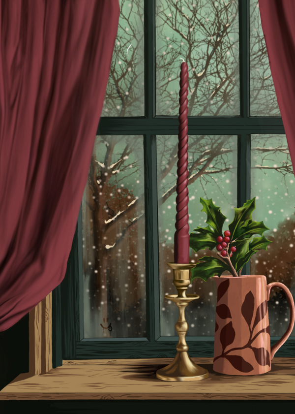 Kerstkaart - "Raamsetting"