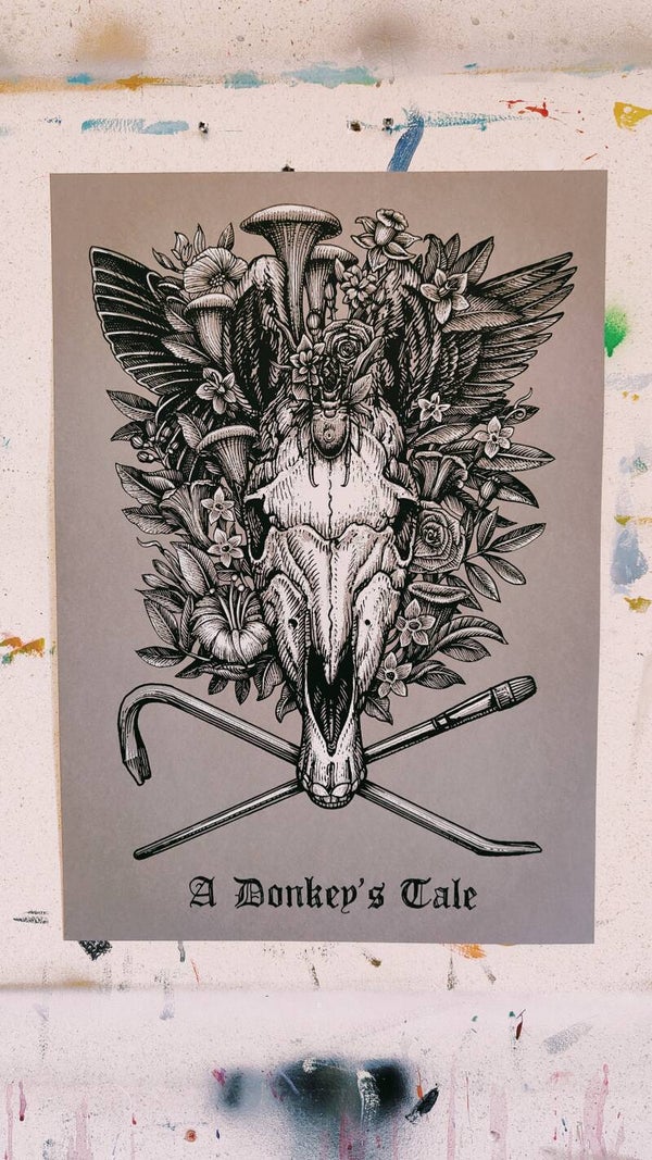 Zeefdruk Donkey Logo