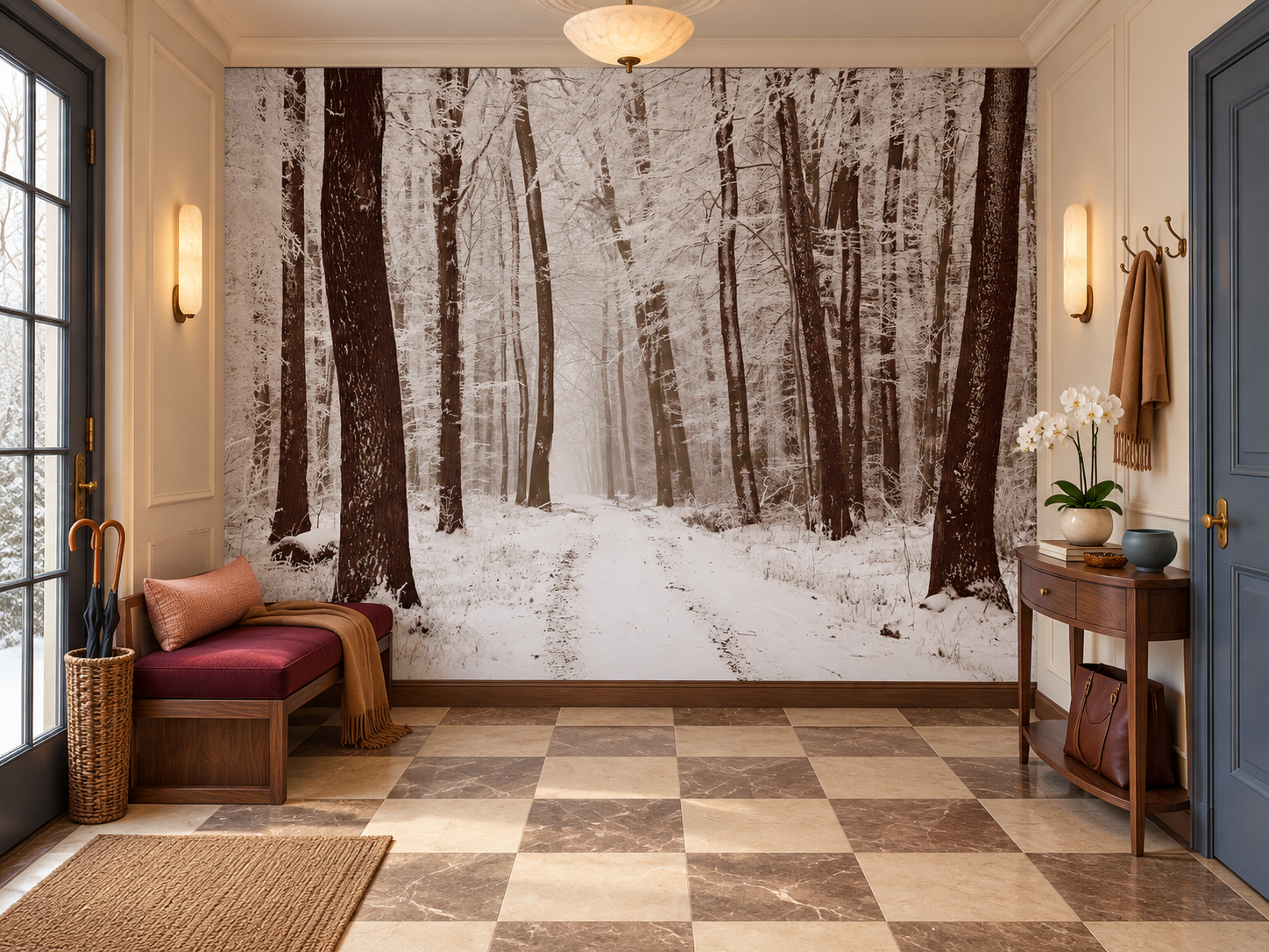 MU1009 - Sentier en hiver (Sepia)