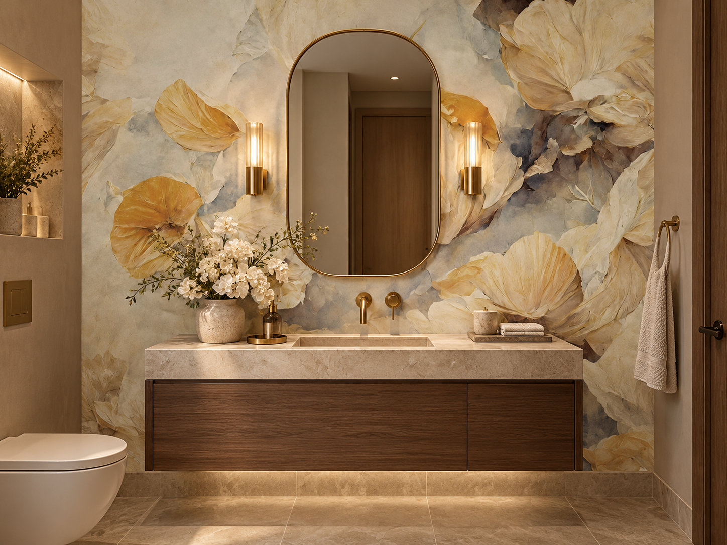 MU1031 - Fleurs sauvages ocre