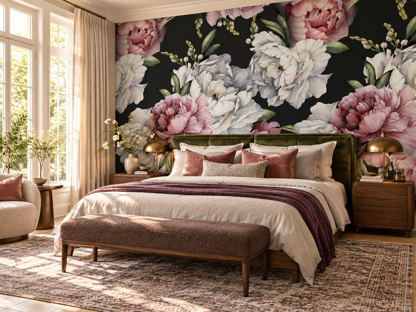 MU1038 - Pivoines à l’aquarelle