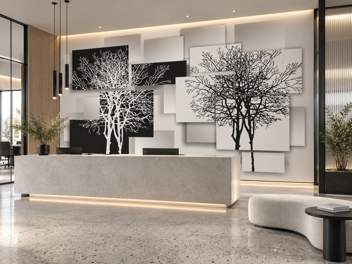 MU1094 - Arbres cubistes modernes