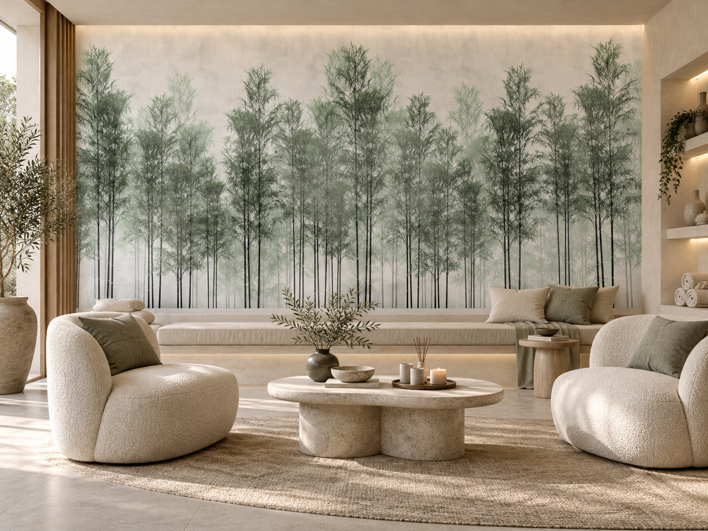 MU1112 - Forêt de Bamboo Vert