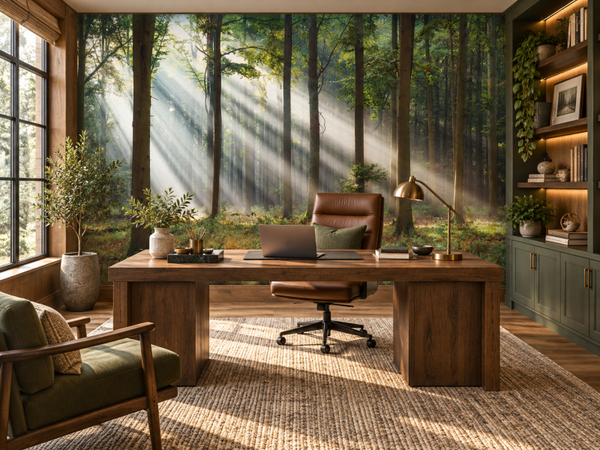 MU1255 - Forêt avec Rayons de Soleil de Printemps