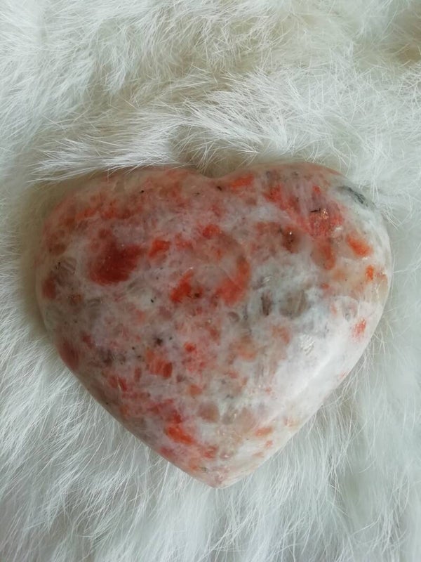 Zonnesteen hart 67x60mm