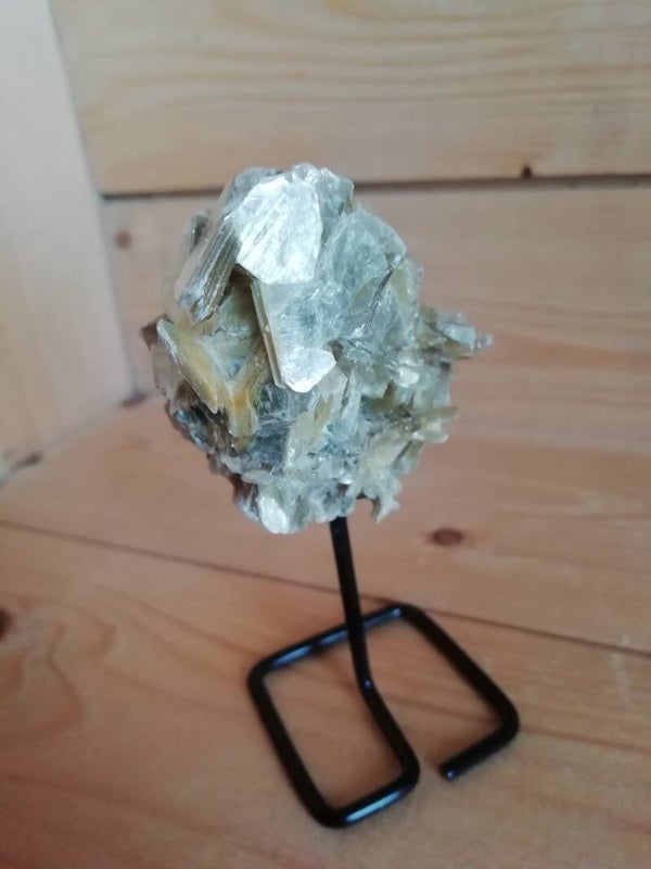 Gouden mica op standaard 10cm