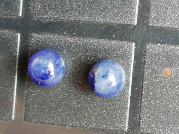 Zilveren oorknopjes diverse edelstenen 6-8mm