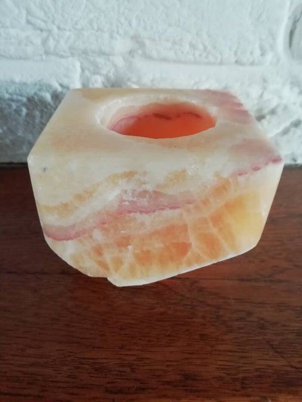 Pineapple calciet theelicht 80x72x58mm