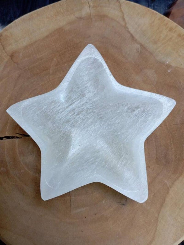 Seleniet satijnspaat ster schaal 98mm