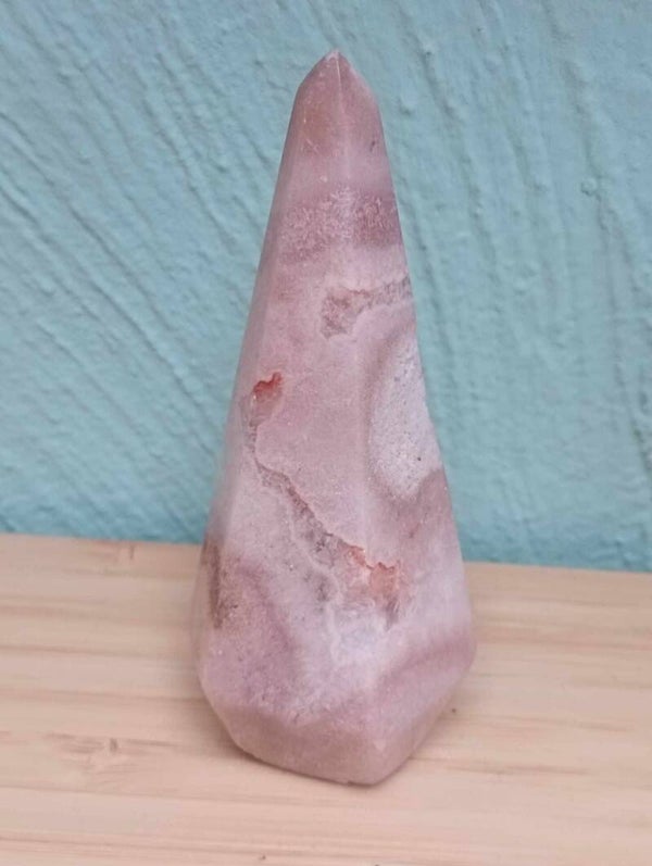Roze amethist chalcedoon kristal 8cm