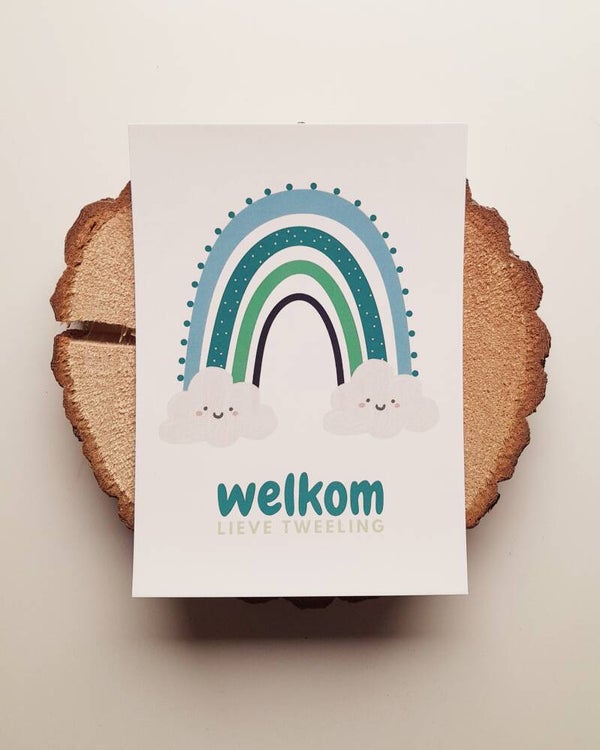 Welkom lieve tweeling - jongens