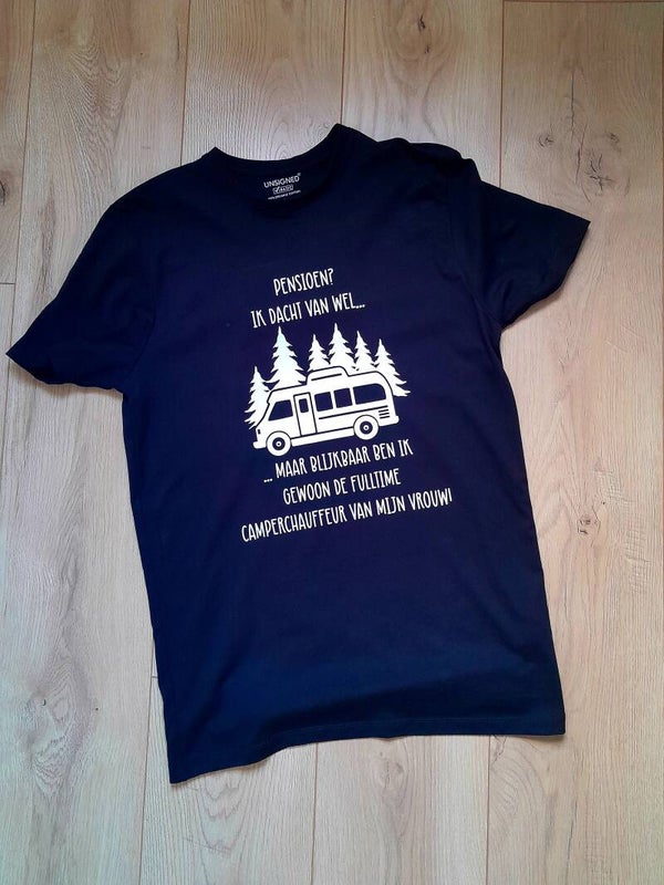 T shirt "Pensioen? Ik dacht van wel"