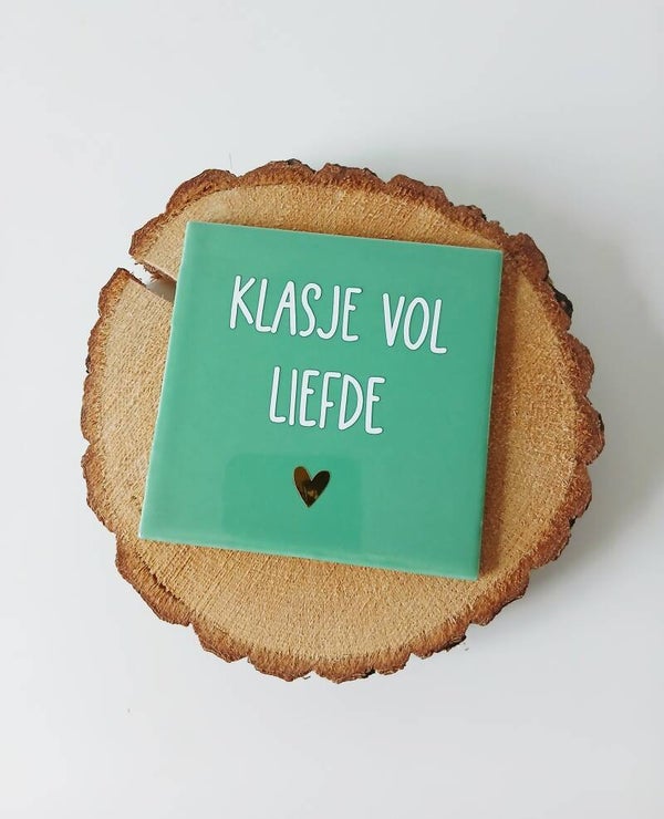 Tegeltje "Klasje vol liefde"