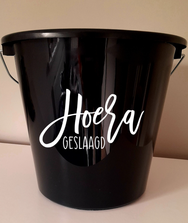 Hoera geslaagd sticker