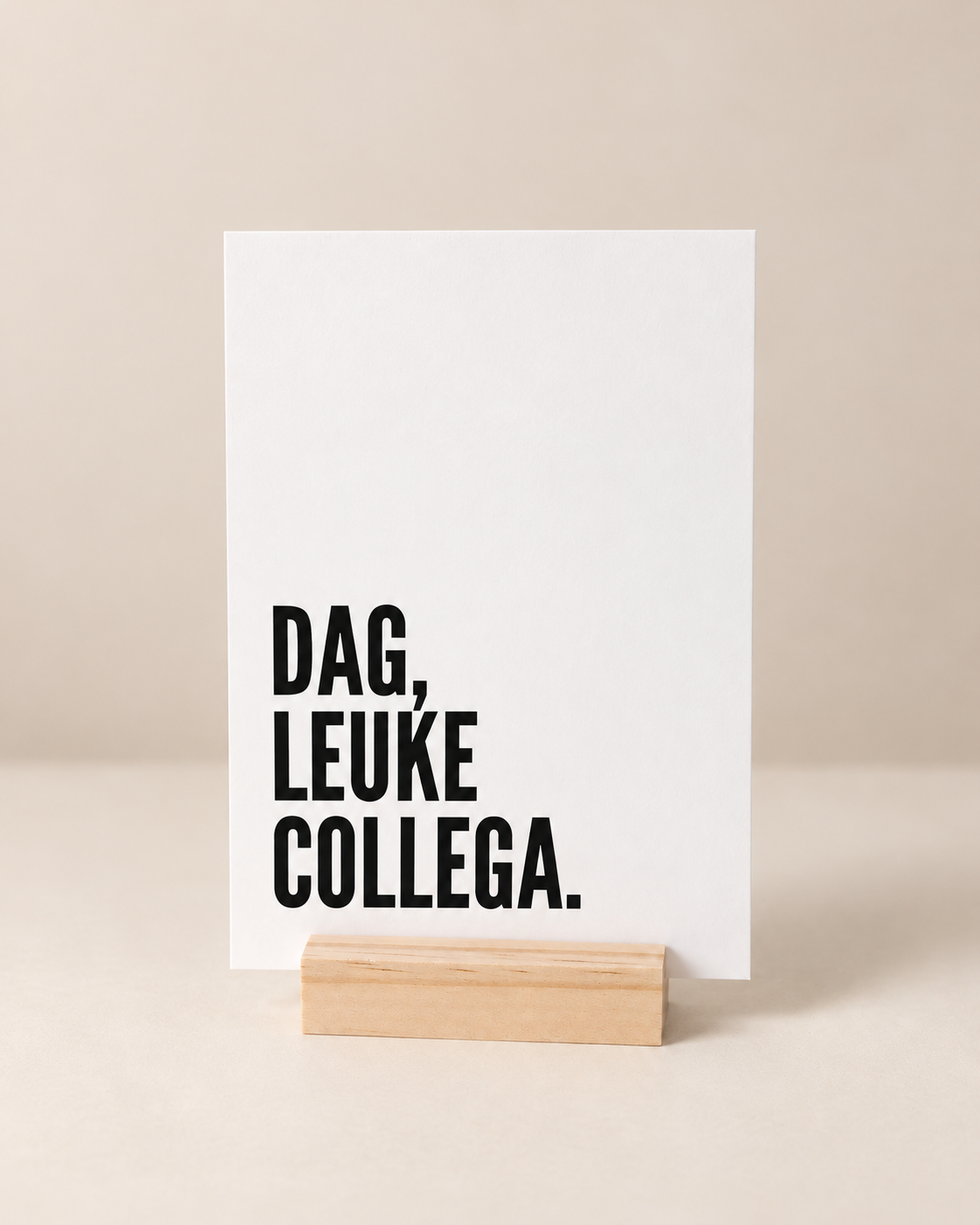 Wenskaart Dag, leuke collega – Afscheid collega