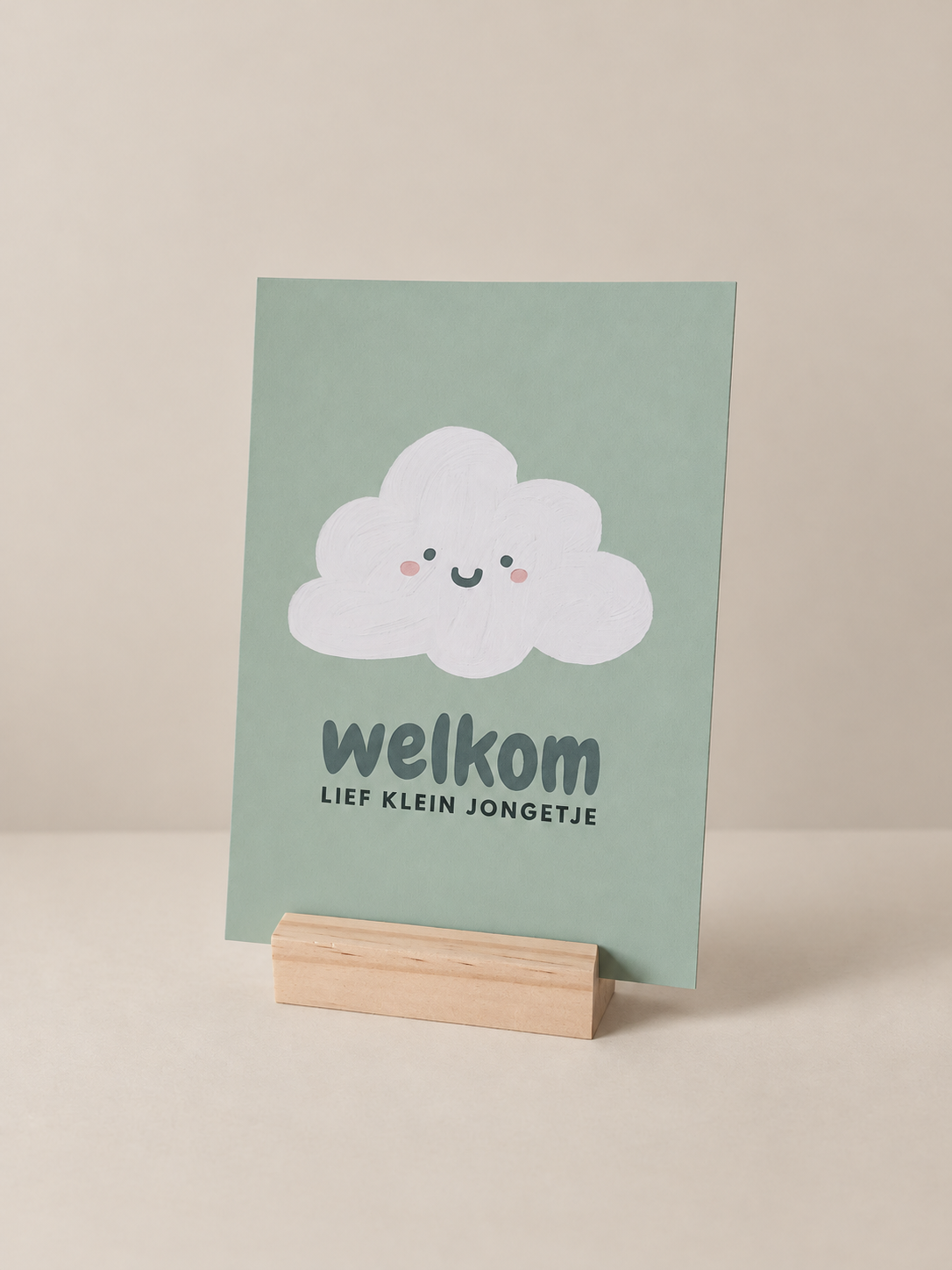 Geboortekaart jongen – Welkom lief klein jongetje