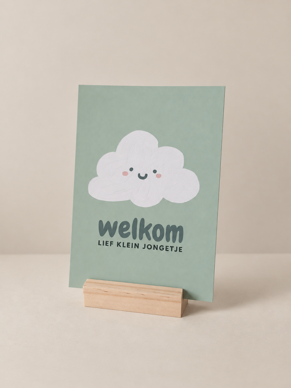 Geboortekaart jongen – Welkom lief klein jongetje