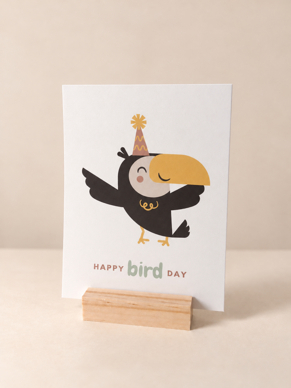 Wenskaart Toekan – Happy Bird Day