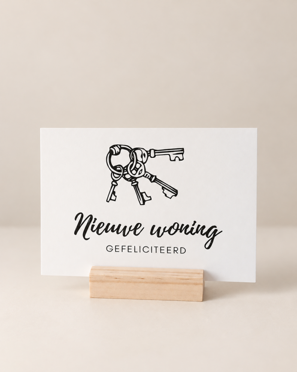 Wenskaart Nieuwe woning – Gefeliciteerd met je nieuwe huis